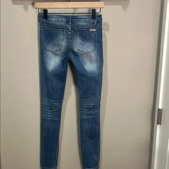 Hudson Jeans Girls Women’s Blue Distressed Skinny Stretchy Comfy Slim Vintage - Picture 7 of 14